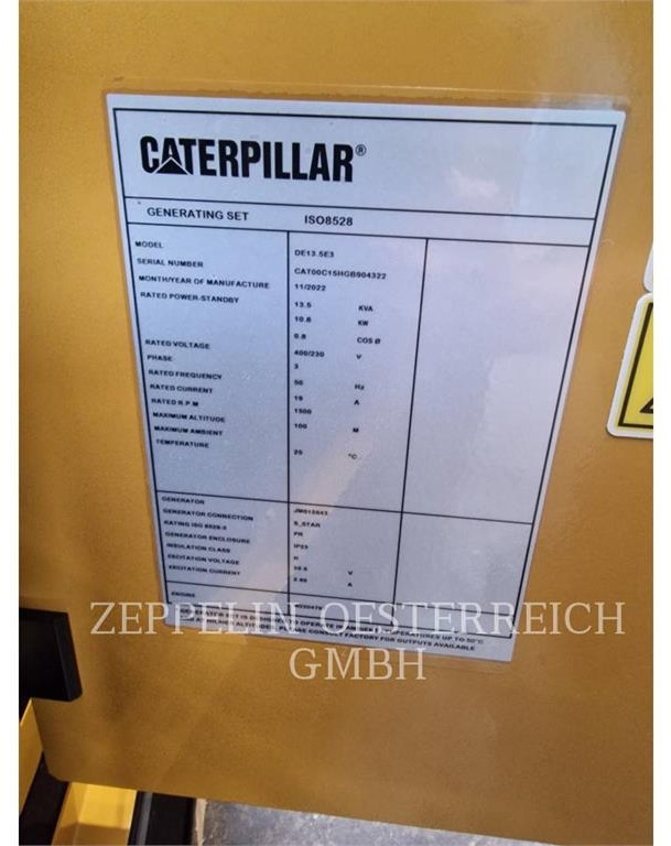 CAT DE13,5E3 B - Generator electric: Foto 5 CAT DE13,5E3 B - Generator electric: Foto 5