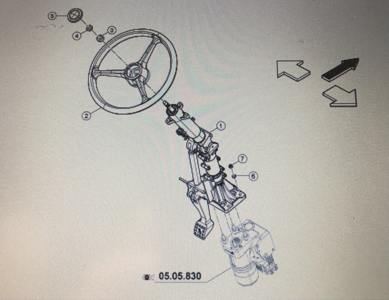 CLAAS 00 1128 473 2/00 2622 325 0/Claas kolumna kierownicy/Claas Arion 640 600 500 - Coloană de direcție pentru Utilaje agricole: Foto 1 CLAAS 00 1128 473 2/00 2622 325 0/Claas kolumna kierownicy/Claas Arion 640 600 500 - Coloană de direcție pentru Utilaje agricole: Foto 1