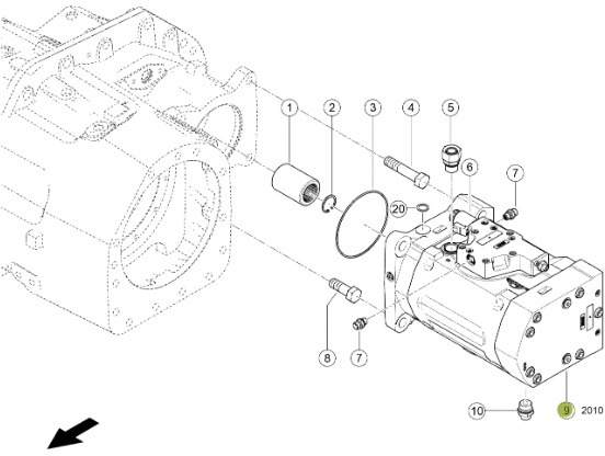Claas Jaguar 970 - hydromotor silnik hydrauliczny 0001246720 - Motor hidraulic pentru Utilaje agricole: Foto 1 Claas Jaguar 970 - hydromotor silnik hydrauliczny 0001246720 - Motor hidraulic pentru Utilaje agricole: Foto 1