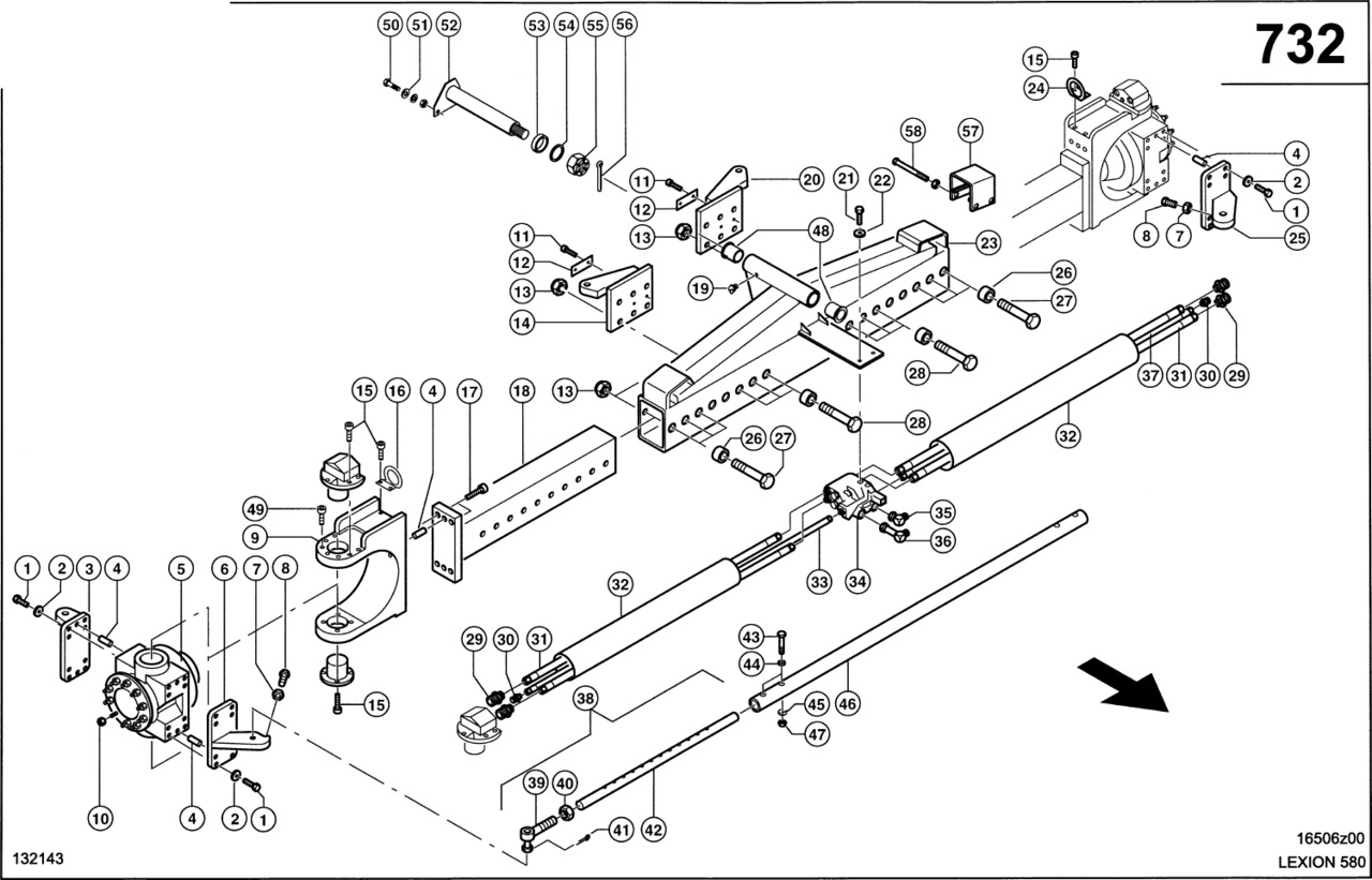 Claas Lexion 580 HYDR. SILNIK KOŁA 0007308540 (Napędzana oś kierowana "mud hog") - Motor hidraulic pentru Combină de recoltat cereale: Foto 1 Claas Lexion 580 HYDR. SILNIK KOŁA 0007308540 (Napędzana oś kierowana "mud hog") - Motor hidraulic pentru Combină de recoltat cereale: Foto 1