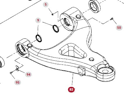 Fendt 930 933 936 939 942 GEN 7 Wahacz Dolny Lewy CZĘŚCI H218PF050050A - Primăvară suspensie/ Foi de arc suspensie pentru Utilaje agricole: Foto 1 Fendt 930 933 936 939 942 GEN 7 Wahacz Dolny Lewy CZĘŚCI H218PF050050A - Primăvară suspensie/ Foi de arc suspensie pentru Utilaje agricole: Foto 1