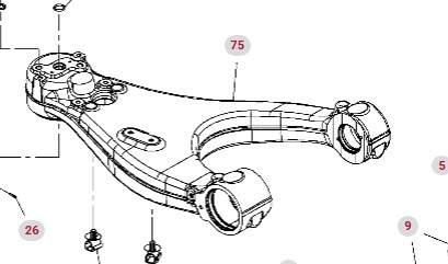 Fendt 930 933 936 939 942 GEN 7 Wahacz Górny Prawy CZĘŚCI H218PF050048A - Suspensie pentru Utilaje agricole: Foto 1 Fendt 930 933 936 939 942 GEN 7 Wahacz Górny Prawy CZĘŚCI H218PF050048A - Suspensie pentru Utilaje agricole: Foto 1