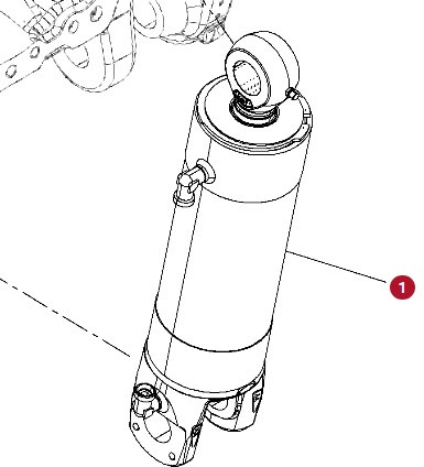 Fendt 930 933 936 942 GEN 7 Siłownik Hydrauliczny Tylnego TUZ CZĘŚCI H218PB400102A - Cilindru hidraulic pentru Utilaje agricole: Foto 1 Fendt 930 933 936 942 GEN 7 Siłownik Hydrauliczny Tylnego TUZ CZĘŚCI H218PB400102A - Cilindru hidraulic pentru Utilaje agricole: Foto 1