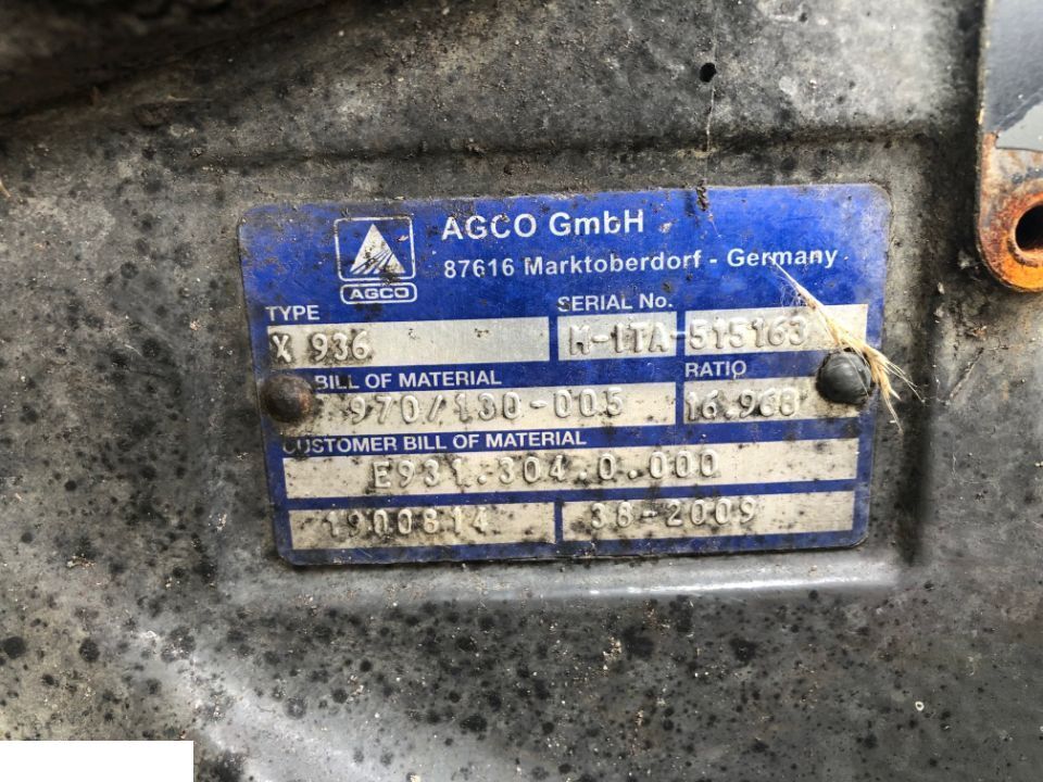Fendt 936 - Wkład Mostu - Transmisie pentru Utilaje agricole: Foto 3 Fendt 936 - Wkład Mostu - Transmisie pentru Utilaje agricole: Foto 3