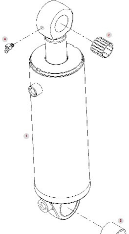 Fendt Vario 1038 1042 1046 1050 GEN 3 Siłownik Cylinder Hydrauliczny G530871200012 - Cilindru hidraulic pentru Utilaje agricole: Foto 1 Fendt Vario 1038 1042 1046 1050 GEN 3 Siłownik Cylinder Hydrauliczny G530871200012 - Cilindru hidraulic pentru Utilaje agricole: Foto 1