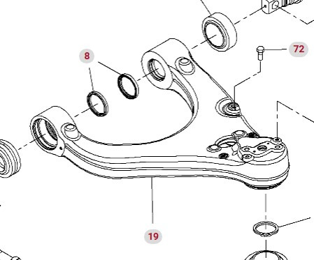 Fendt Vario 1038 1042 1046 1050 GEN 3 Wahacz Kompletny Prawy Prawa Strona F530300051090 - Bară de reacție pentru Utilaje agricole: Foto 1 Fendt Vario 1038 1042 1046 1050 GEN 3 Wahacz Kompletny Prawy Prawa Strona F530300051090 - Bară de reacție pentru Utilaje agricole: Foto 1