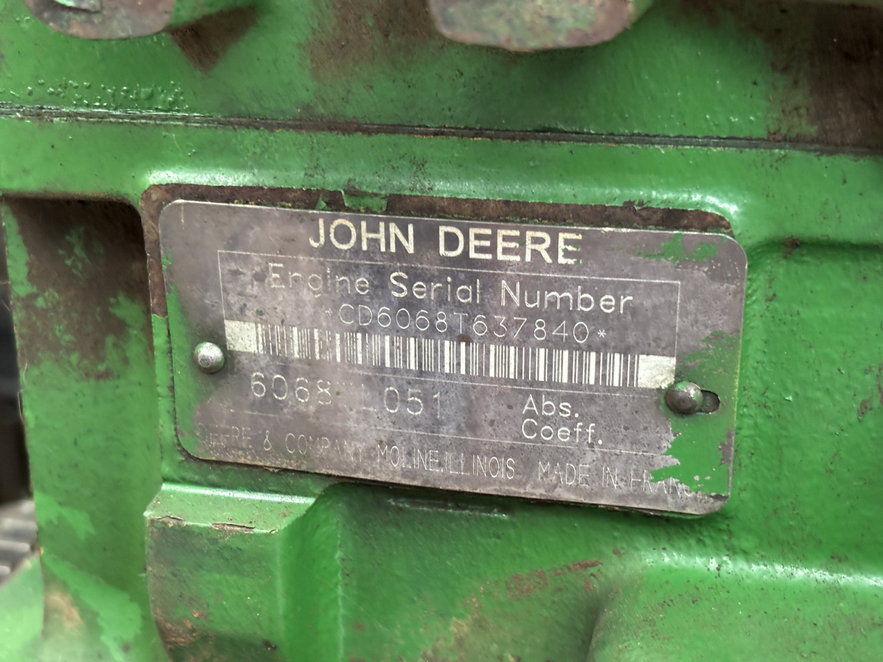 John Deere 6068TL051 Silnik Kompletny R119565 - Motor pentru Utilaje agricole: Foto 1 John Deere 6068TL051 Silnik Kompletny R119565 - Motor pentru Utilaje agricole: Foto 1