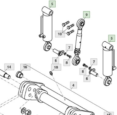 John Deere 7830 Siłownik Hydrauliczny Łącze Środkowe RE192527 RE192527 - Cilindru hidraulic pentru Utilaje agricole: Foto 2 John Deere 7830 Siłownik Hydrauliczny Łącze Środkowe RE192527 RE192527 - Cilindru hidraulic pentru Utilaje agricole: Foto 2