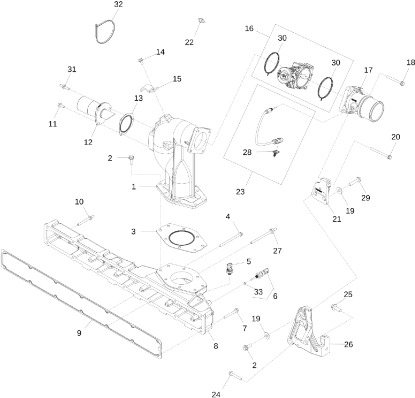 John Deere 9470RX - Kolektor wlotowy R530859 (Silnik) - Galerie admisie pentru Tractor agricol: Foto 1 John Deere 9470RX - Kolektor wlotowy R530859 (Silnik) - Galerie admisie pentru Tractor agricol: Foto 1
