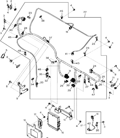 John Deere 9470RX - Wiązka przewodów DZ102216 (Silnik) - Cablu/ Fire electric pentru Utilaje agricole: Foto 1 John Deere 9470RX - Wiązka przewodów DZ102216 (Silnik) - Cablu/ Fire electric pentru Utilaje agricole: Foto 1