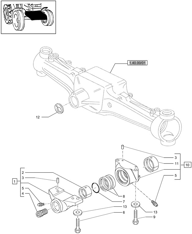 New Holland T6010 T6090 T6070 Czop zawieszenia obr 87515300 - Suspensie pentru Tractor agricol: Foto 1 New Holland T6010 T6090 T6070 Czop zawieszenia obr 87515300 - Suspensie pentru Tractor agricol: Foto 1