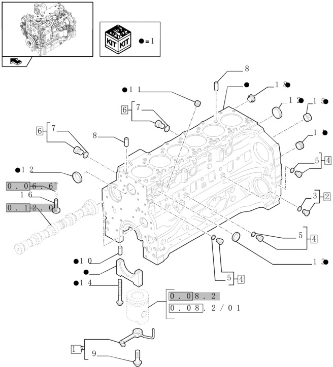 New Holland T6010 T6090 T6070 T7230 Blok cylindra 6 cylinders 2831313 - Blocul cilindrilor pentru Tractor agricol: Foto 1 New Holland T6010 T6090 T6070 T7230 Blok cylindra 6 cylinders 2831313 - Blocul cilindrilor pentru Tractor agricol: Foto 1