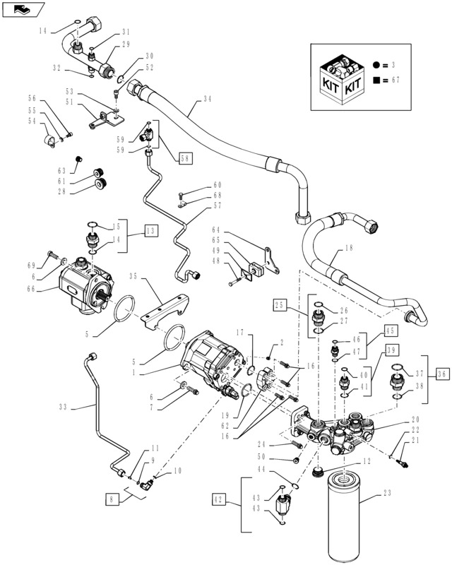 New Holland T6090 Pompa 156 lpm (41.3 gpm) 87538174 - Pompa hidraulica pentru Tractor agricol: Foto 1 New Holland T6090 Pompa 156 lpm (41.3 gpm) 87538174 - Pompa hidraulica pentru Tractor agricol: Foto 1