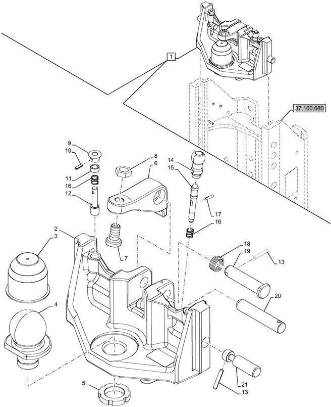 New Holland T6090 T6070 Dżwignia 47690616 - Cadru/ Şasiu pentru Tractor agricol: Foto 1 New Holland T6090 T6070 Dżwignia 47690616 - Cadru/ Şasiu pentru Tractor agricol: Foto 1
