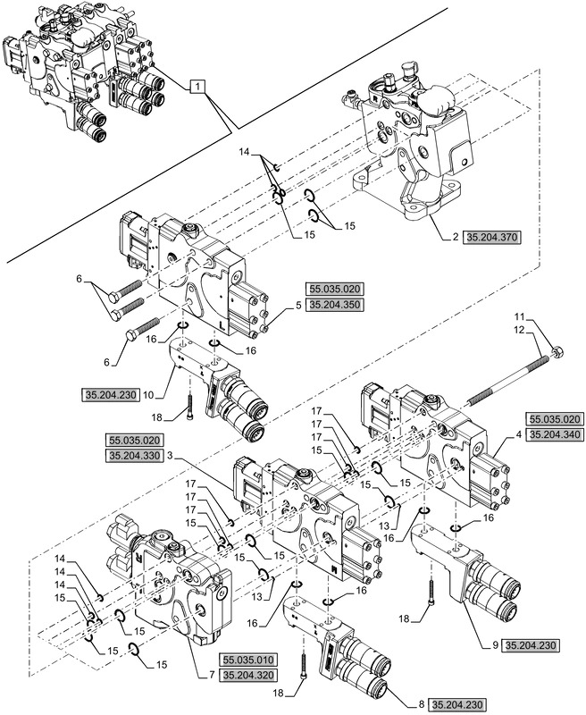 New Holland T6090 T6070 Zawór hydrauliczny 47723760 - Supapa hidraulica pentru Utilaje agricole: Foto 1 New Holland T6090 T6070 Zawór hydrauliczny 47723760 - Supapa hidraulica pentru Utilaje agricole: Foto 1
