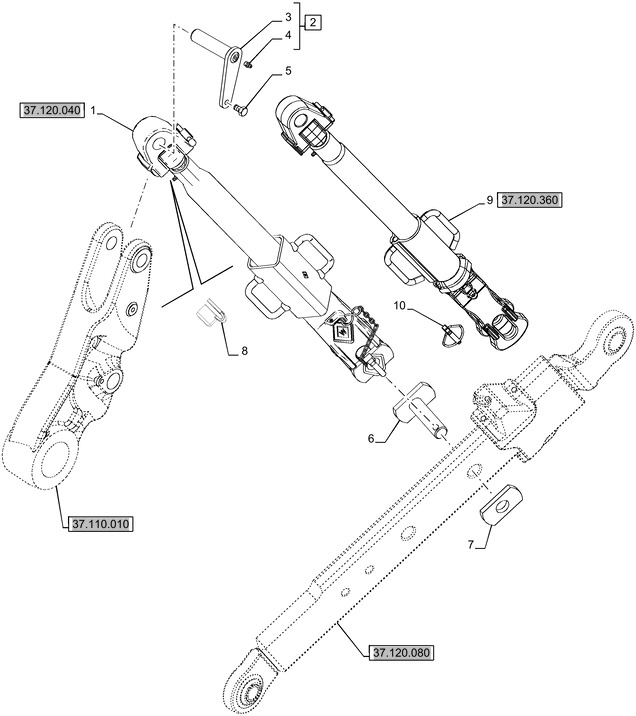 New Holland T6090 T6070 Wieszak 84385467 - Piesă de schimb pentru Tractor agricol: Foto 1 New Holland T6090 T6070 Wieszak 84385467 - Piesă de schimb pentru Tractor agricol: Foto 1