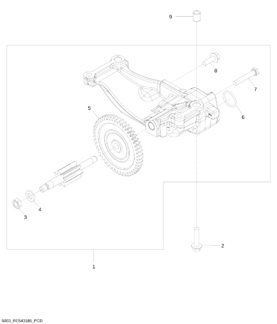 RE543187 John Deere 8345R - Pompa olejowa - Pompă de ulei pentru Utilaje agricole: Foto 1 RE543187 John Deere 8345R - Pompa olejowa - Pompă de ulei pentru Utilaje agricole: Foto 1
