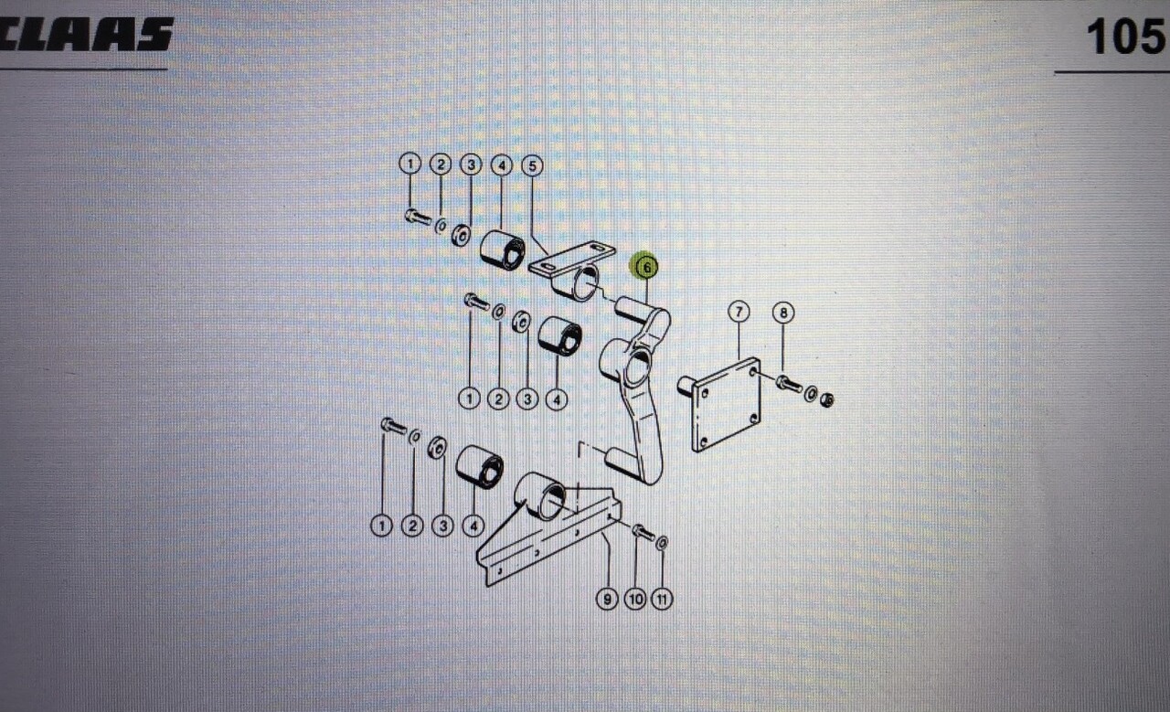 Wahacz do Claas Mega 370-340 Nr kat. części lewy 000 662 627 0 - Suspensie pentru Utilaje agricole: Foto 1 Wahacz do Claas Mega 370-340 Nr kat. części lewy 000 662 627 0 - Suspensie pentru Utilaje agricole: Foto 1