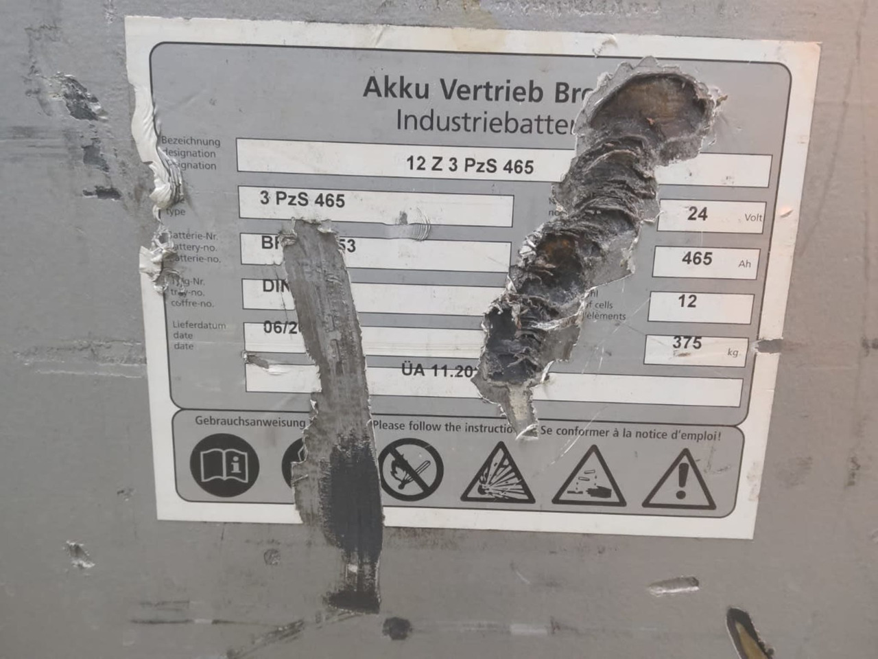 AVB 24V 465Ah - Acumulator pentru Stivuitor: Foto 4 AVB 24V 465Ah - Acumulator pentru Stivuitor: Foto 4