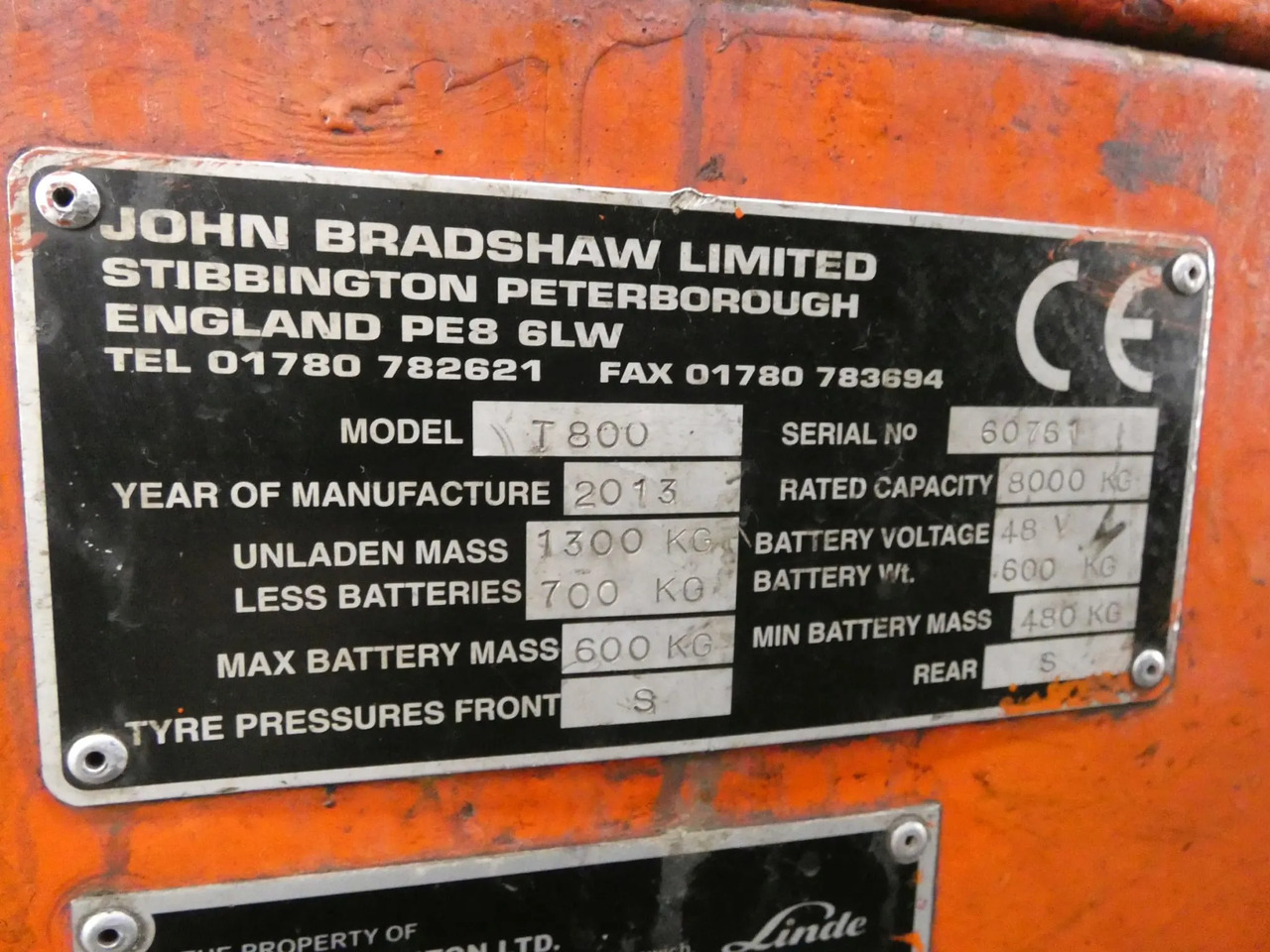 Bradshaw T800 - Tractor electric: Foto 5 Bradshaw T800 - Tractor electric: Foto 5