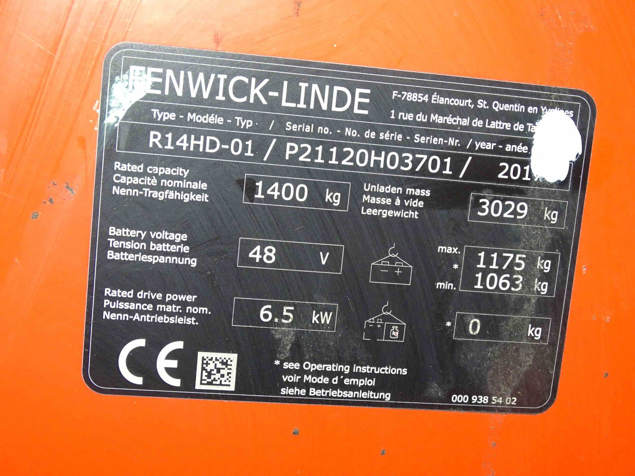 Linde R14HD-01 - Stivuitor cu catarg retractabil: Foto 2 Linde R14HD-01 - Stivuitor cu catarg retractabil: Foto 2