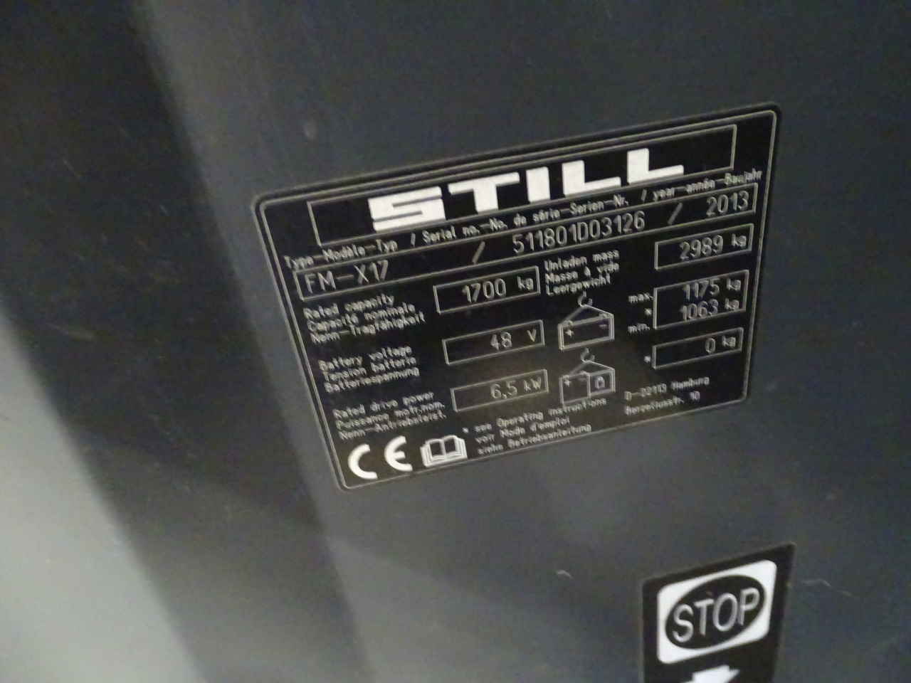 STILL FM-X17 - Stivuitor cu catarg retractabil: Foto 5 STILL FM-X17 - Stivuitor cu catarg retractabil: Foto 5