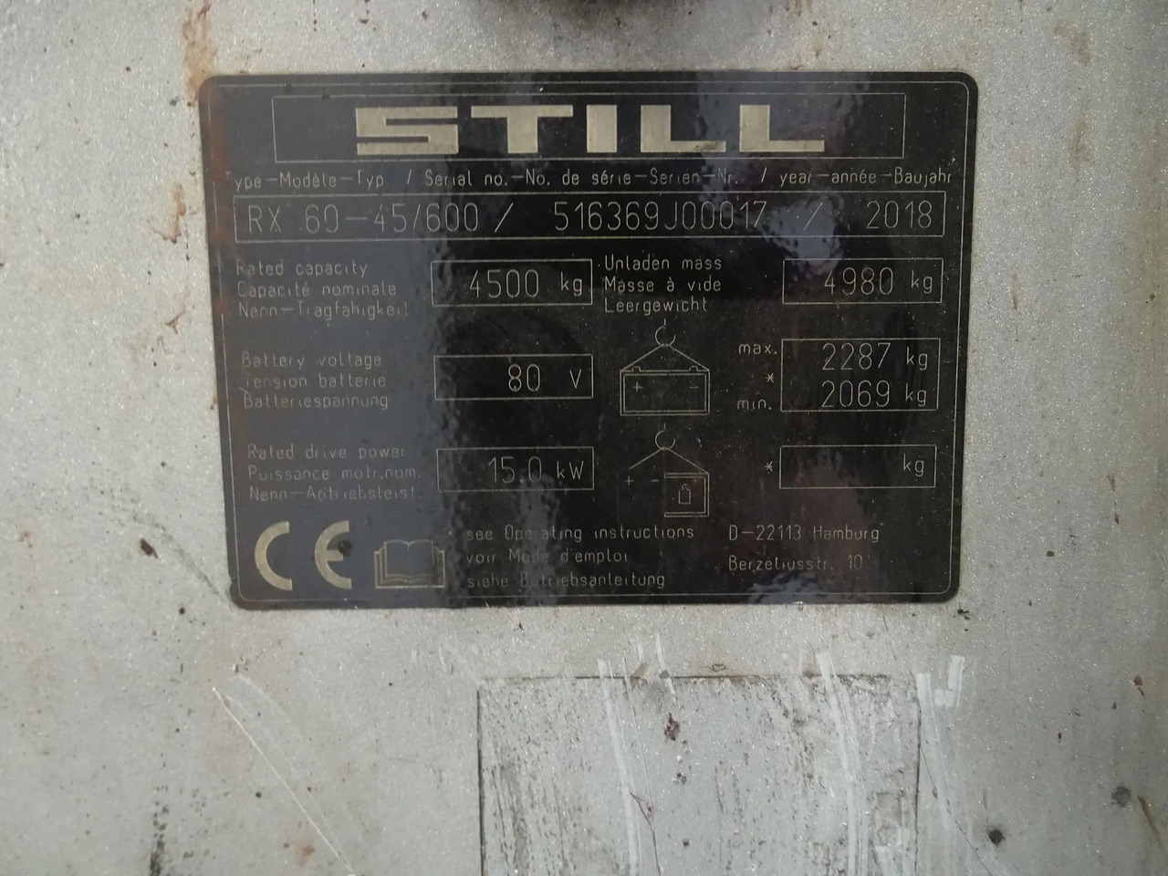 STILL RX60-45/600 - Electrostivuitor: Foto 2 STILL RX60-45/600 - Electrostivuitor: Foto 2