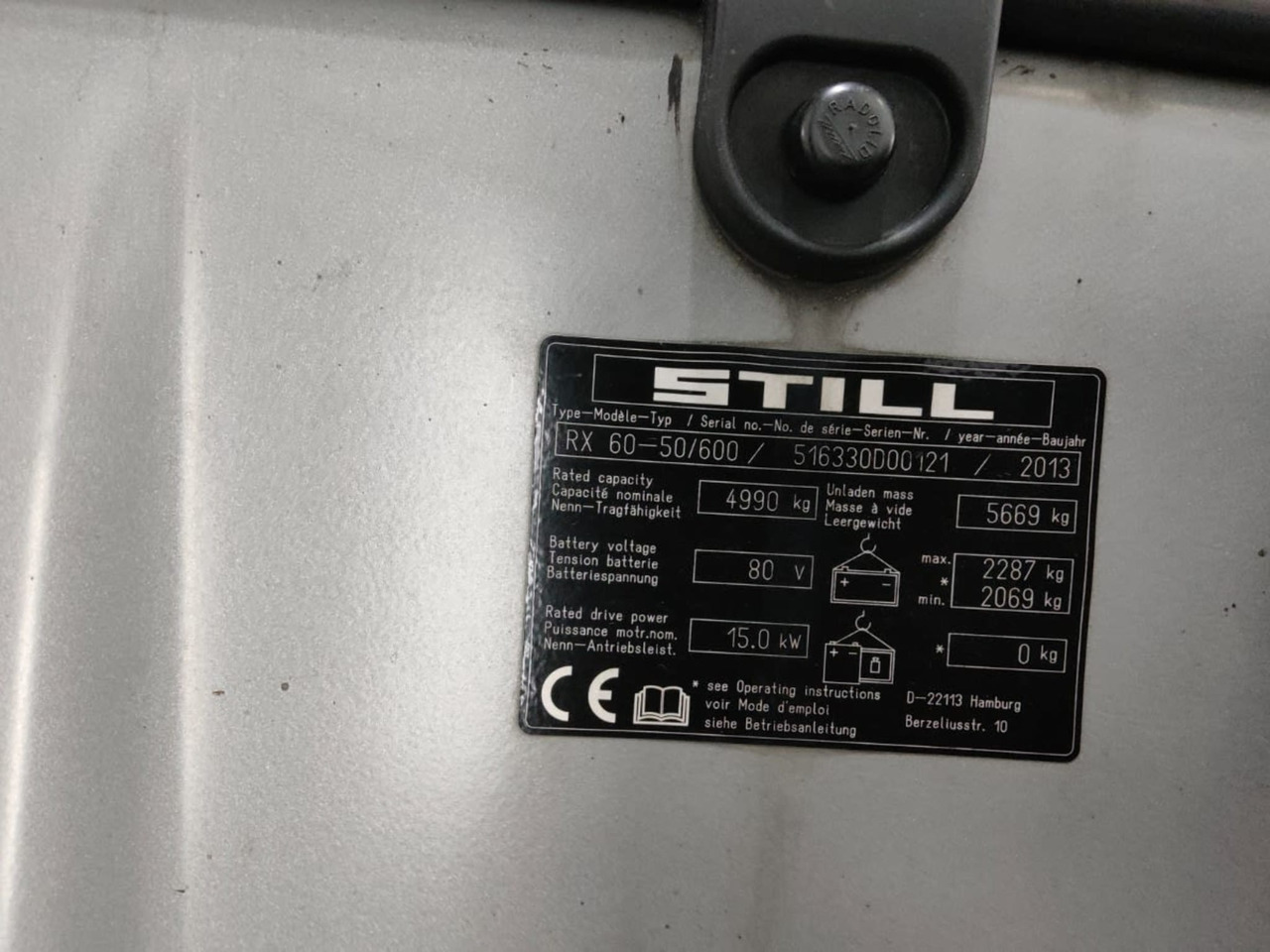 STILL RX60-50/600 - Electrostivuitor: Foto 5 STILL RX60-50/600 - Electrostivuitor: Foto 5