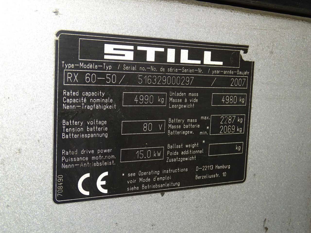 STILL RX60-50 - Electrostivuitor: Foto 2 STILL RX60-50 - Electrostivuitor: Foto 2