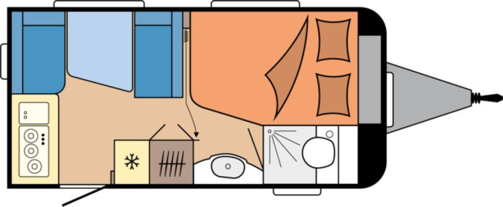 Hobby De Luxe 400 SFe 1500kg., Fahrradträger - Rulotă: Foto 2 Hobby De Luxe 400 SFe 1500kg., Fahrradträger - Rulotă: Foto 2