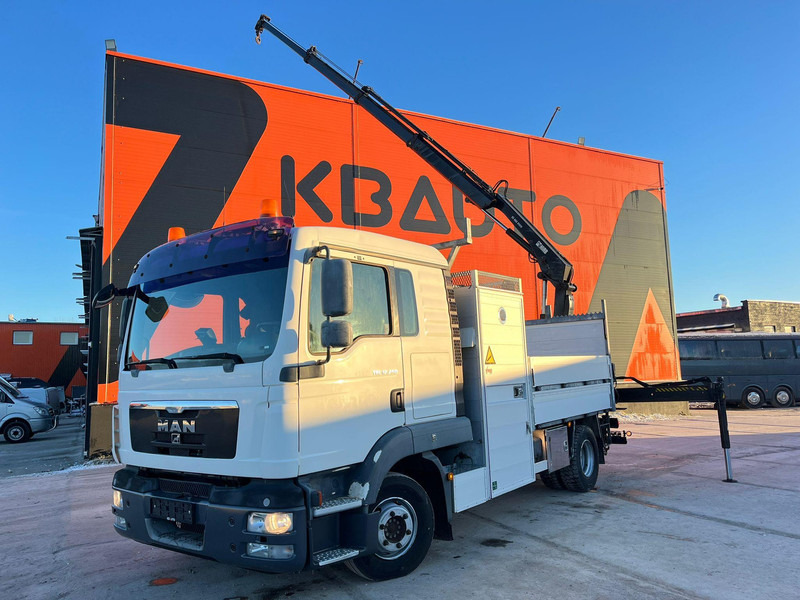 Camion platformă, Camion cu macara MAN TGL 12.250 4x2 HIAB XS088E-3 / PLATFORM L=2720 mm: Foto 1