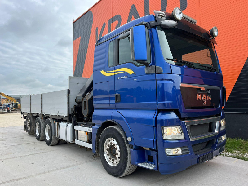 MAN TGX 35.480 8x4*4 HIAB 288E-7 / PLATFORM L=6397 mm - Camion platformă, Camion cu macara: Foto 4 MAN TGX 35.480 8x4*4 HIAB 288E-7 / PLATFORM L=6397 mm - Camion platformă, Camion cu macara: Foto 4