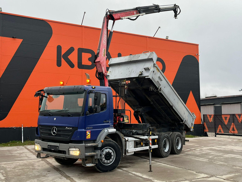 Mercedes-Benz Axor 2633 6x4 FASSI F110AK22 / BOX L=5040 mm - Camion basculantă, Camion cu macara: Foto 1 Mercedes-Benz Axor 2633 6x4 FASSI F110AK22 / BOX L=5040 mm - Camion basculantă, Camion cu macara: Foto 1