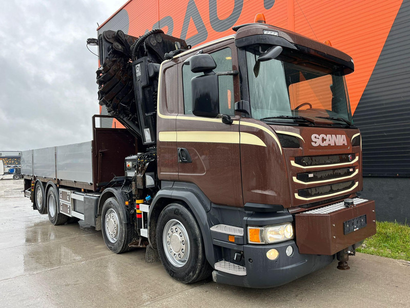 Scania G 450 8x2*6 HIAB 622E-8 + JIB / PLATFORM L=6715 mm - Camion platformă, Camion cu macara: Foto 4 Scania G 450 8x2*6 HIAB 622E-8 + JIB / PLATFORM L=6715 mm - Camion platformă, Camion cu macara: Foto 4