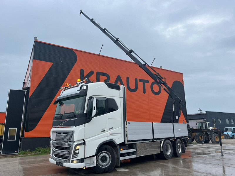 Volvo FH 16 600 6x2*4 HIAB 166E-5 HIPRO / PLATFORM L=6309 mm - Camion platformă, Camion cu macara: Foto 1 Volvo FH 16 600 6x2*4 HIAB 166E-5 HIPRO / PLATFORM L=6309 mm - Camion platformă, Camion cu macara: Foto 1