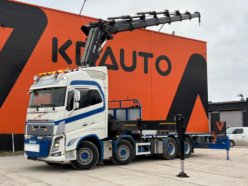 Volvo FH 16 650 8x4 HIAB 855E-7 / PLATFORM L=6454 mm - Camion platformă, Camion cu macara: Foto 1 Volvo FH 16 650 8x4 HIAB 855E-7 / PLATFORM L=6454 mm - Camion platformă, Camion cu macara: Foto 1