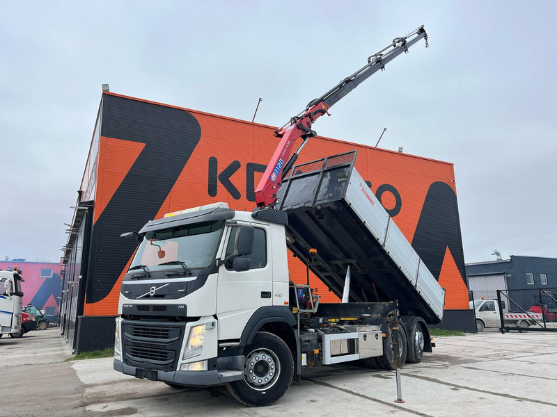 Volvo FM 410 6x2*4 HMF 1120-K4 / TIPPER BOX L=5573 mm - Camion basculantă, Camion cu macara: Foto 1 Volvo FM 410 6x2*4 HMF 1120-K4 / TIPPER BOX L=5573 mm - Camion basculantă, Camion cu macara: Foto 1