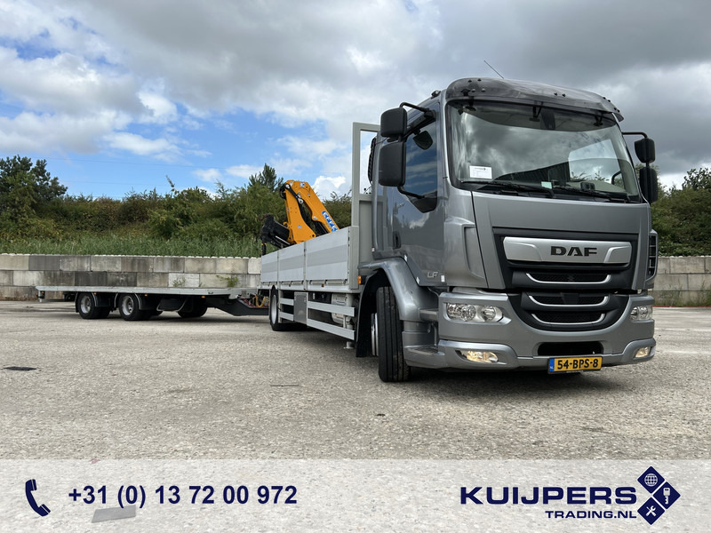 DAF LF 320 FA 19T + Burg BPM 0018 Trailer / Effer 175.2/c3s Crane / NL Combi - Camion cu macara: Foto 1 DAF LF 320 FA 19T + Burg BPM 0018 Trailer / Effer 175.2/c3s Crane / NL Combi - Camion cu macara: Foto 1