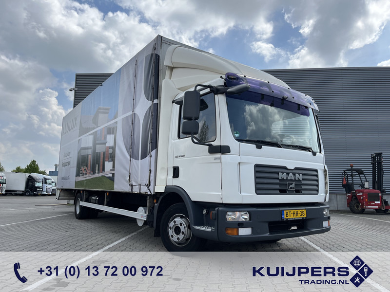 MAN TGL 12.180 / 12 Ton / 781 dkm / Oil Leak / Canvas Box / APK TUV 10-25 - Camion furgon: Foto 1 MAN TGL 12.180 / 12 Ton / 781 dkm / Oil Leak / Canvas Box / APK TUV 10-25 - Camion furgon: Foto 1