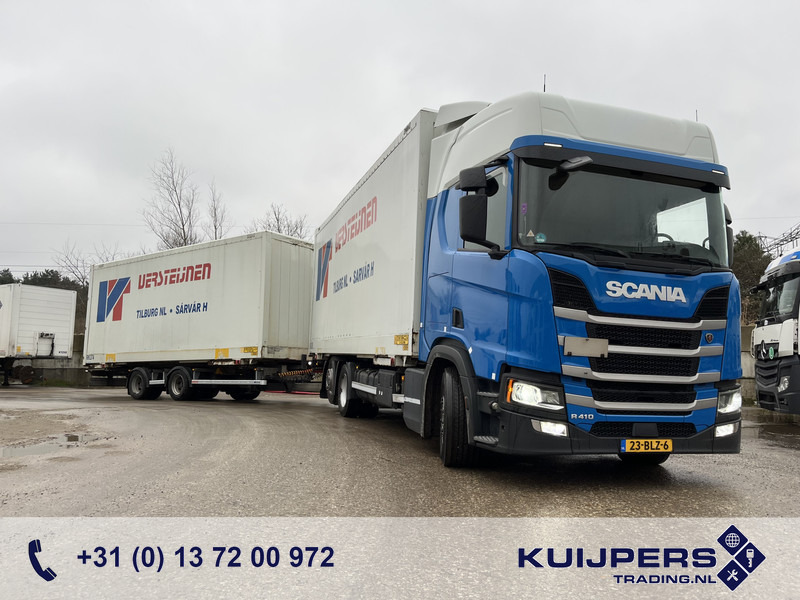 Scania R410 Highline / BDF Box + Wecon AWZ 218 / BDF Box / 448 dkm / NL Truck + Trailer - Camion transport containere/ Swap body: Foto 1 Scania R410 Highline / BDF Box + Wecon AWZ 218 / BDF Box / 448 dkm / NL Truck + Trailer - Camion transport containere/ Swap body: Foto 1