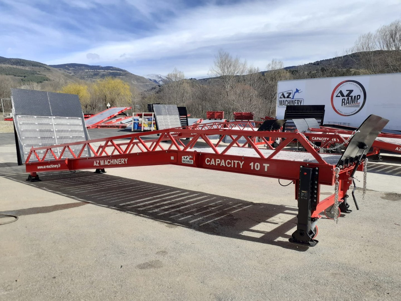Rampă de încărcare nou Loading Ramp with with hydraulic tilting bridge -  AZ RAMP - STAR- 10T. 10 ton capacity: Foto 17