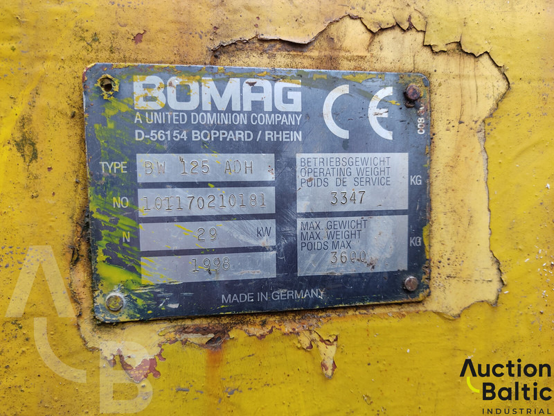 Cilindru compactor Bomag BW 125 A D H: Foto 16
