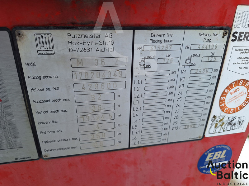 Pompă de beton staționară Mercedes-Benz Axor 2628: Foto 20 Pompă de beton staționară Mercedes-Benz Axor 2628: Foto 20