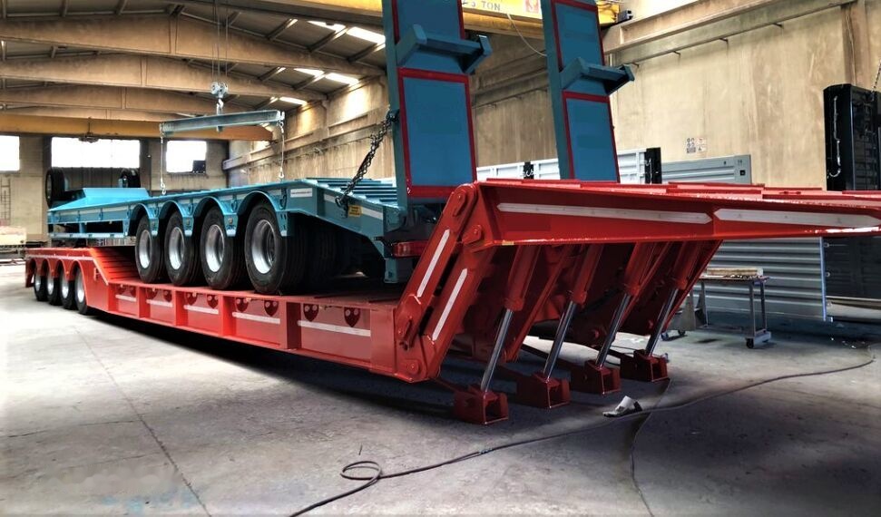 AME 100 Ton, Front Loading 4 Axle Lowbed Semi Trailer - Semiremorcă transport agabaritic: Foto 4 AME 100 Ton, Front Loading 4 Axle Lowbed Semi Trailer - Semiremorcă transport agabaritic: Foto 4