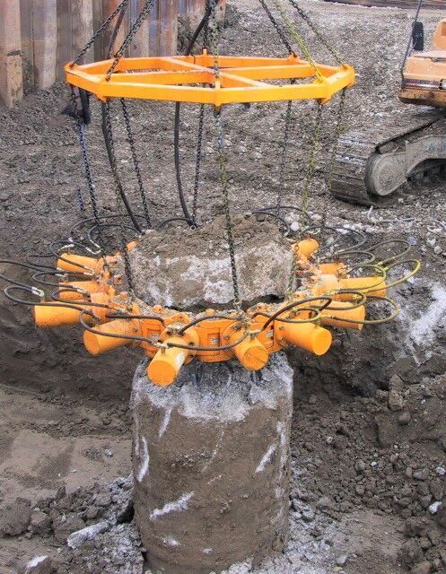 AME Hydraulic Concrete Pile Breaker - Ataşament pentru Excavator: Foto 4 AME Hydraulic Concrete Pile Breaker - Ataşament pentru Excavator: Foto 4