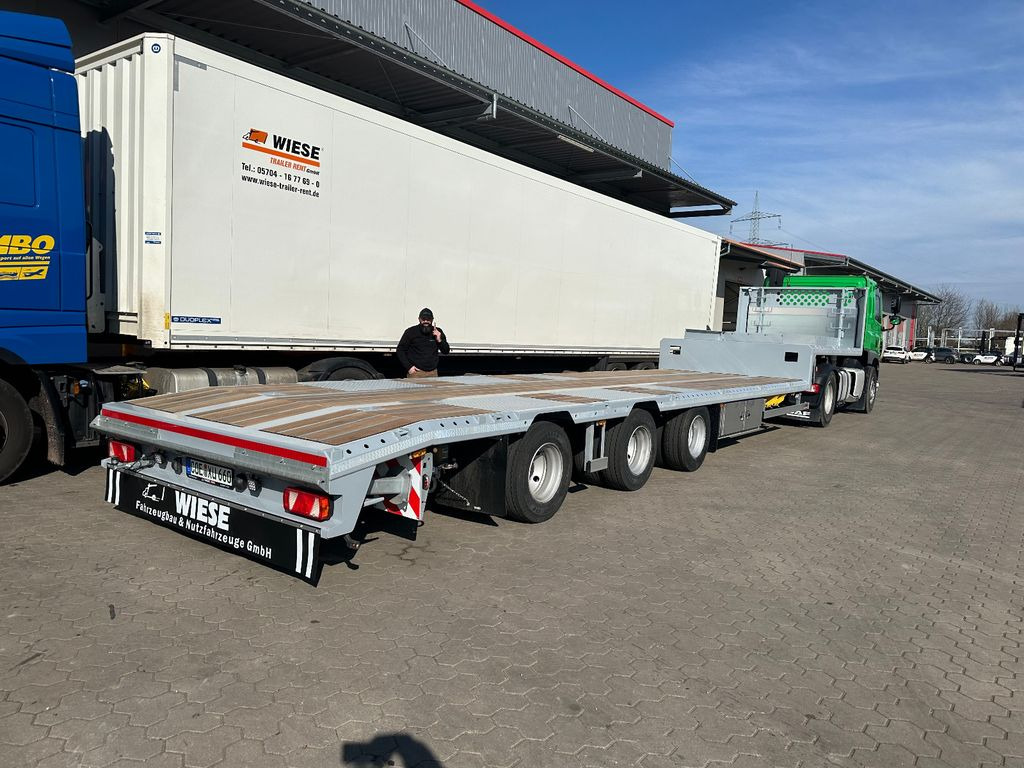 3-Achser Tieflader Zwangslenkung Betonteile - Semiremorcă transport agabaritic: Foto 2 3-Achser Tieflader Zwangslenkung Betonteile - Semiremorcă transport agabaritic: Foto 2