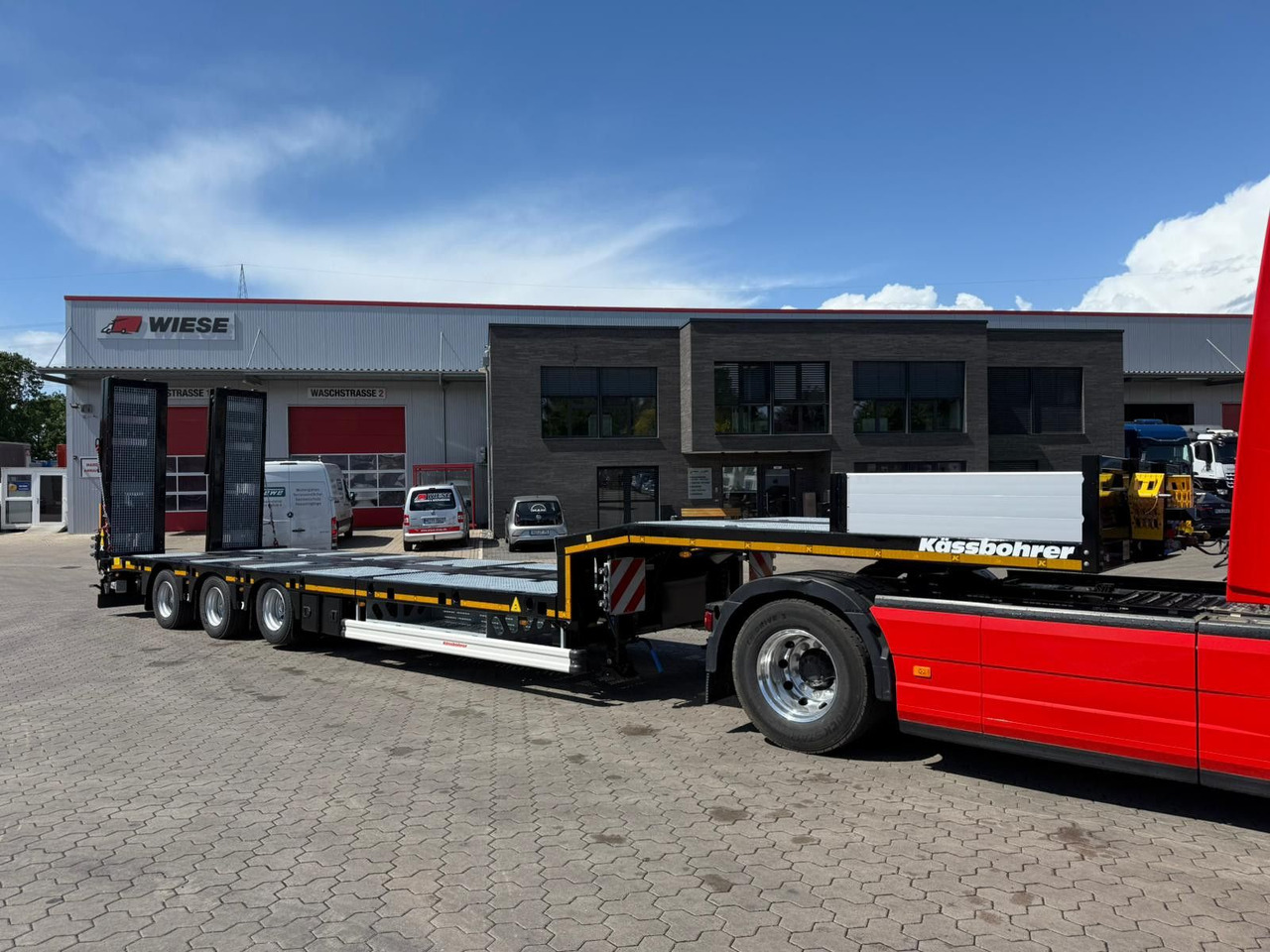 Kässbohrer SLS.HS Tieflader mit hydr. Schwanenhals - Semiremorcă transport agabaritic: Foto 3 Kässbohrer SLS.HS Tieflader mit hydr. Schwanenhals - Semiremorcă transport agabaritic: Foto 3