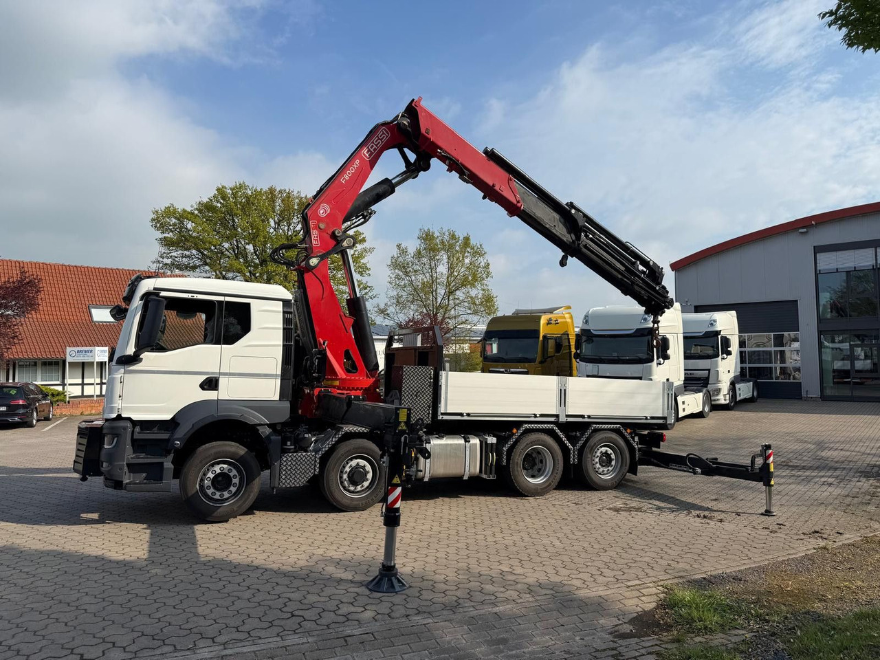 MAN 35.520 8x4 Kran Fassi F800, OHNE ABSTÜTZÜBERWACH - Camion cu macara: Foto 1 MAN 35.520 8x4 Kran Fassi F800, OHNE ABSTÜTZÜBERWACH - Camion cu macara: Foto 1