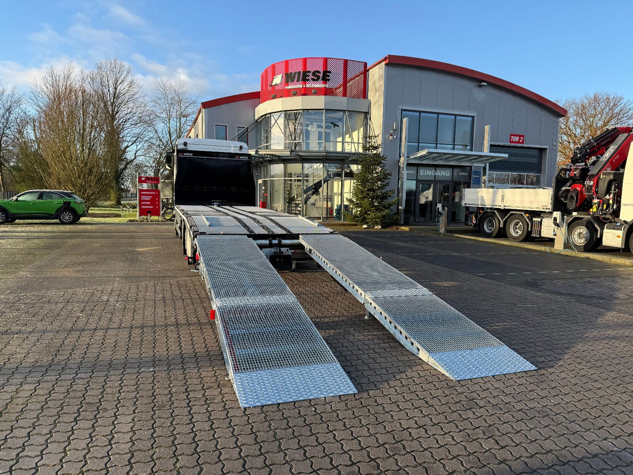 MAN Baumaschinen-  Arbeitsbühnentransporter Rampen - Camion transport auto: Foto 4 MAN Baumaschinen-  Arbeitsbühnentransporter Rampen - Camion transport auto: Foto 4
