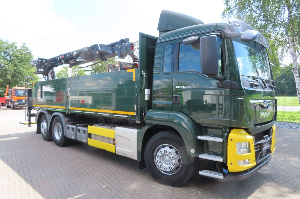 MAN TGX 26.500 6x2 - Baustoff - HIAB Kran - Camion platformă, Camion cu macara: Foto 2 MAN TGX 26.500 6x2 - Baustoff - HIAB Kran - Camion platformă, Camion cu macara: Foto 2